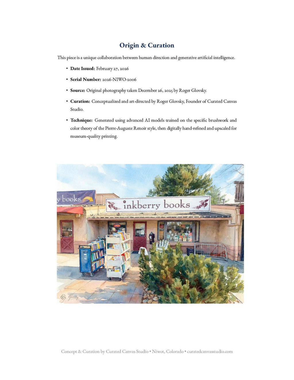 Origin & Curation for Inkberry Books