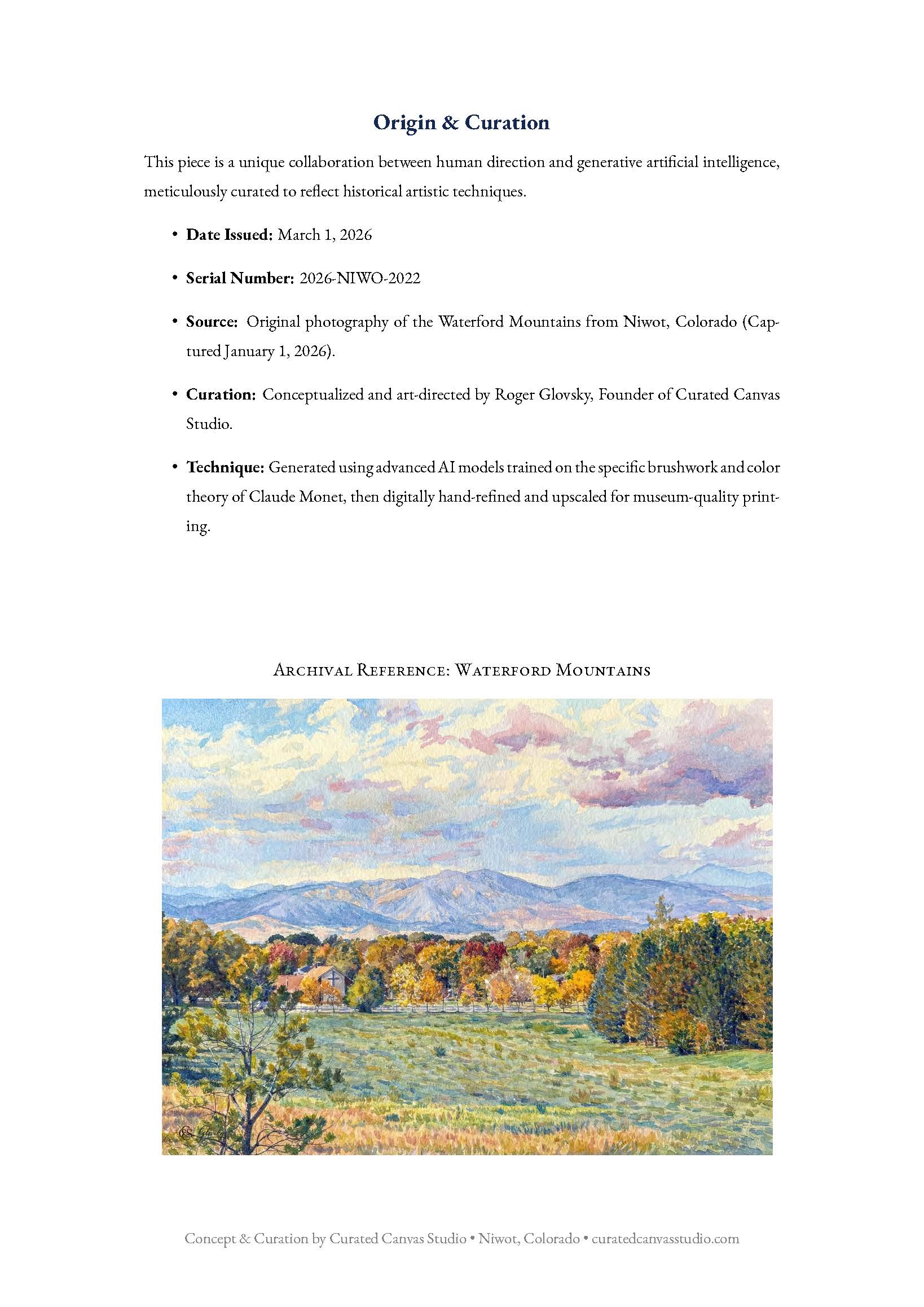 Origin & Curation of Shimmering Autumn Air