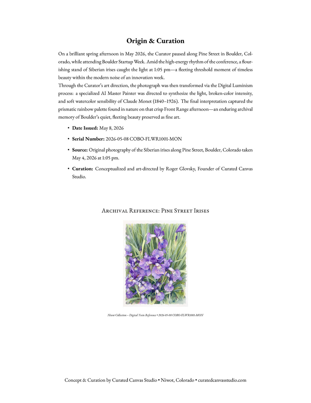 Pine Street Irises