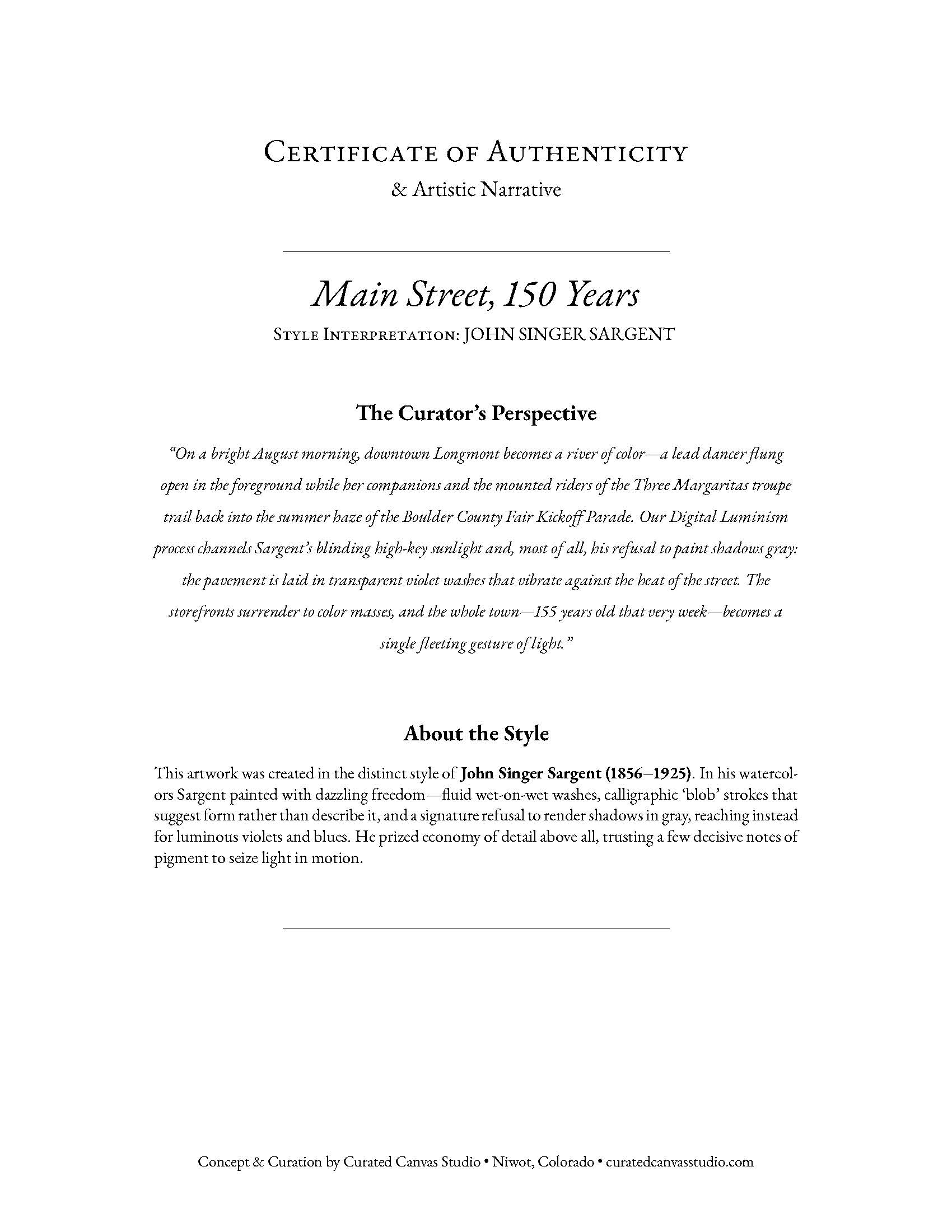 Longmont Parade: Main Street, 150 Years