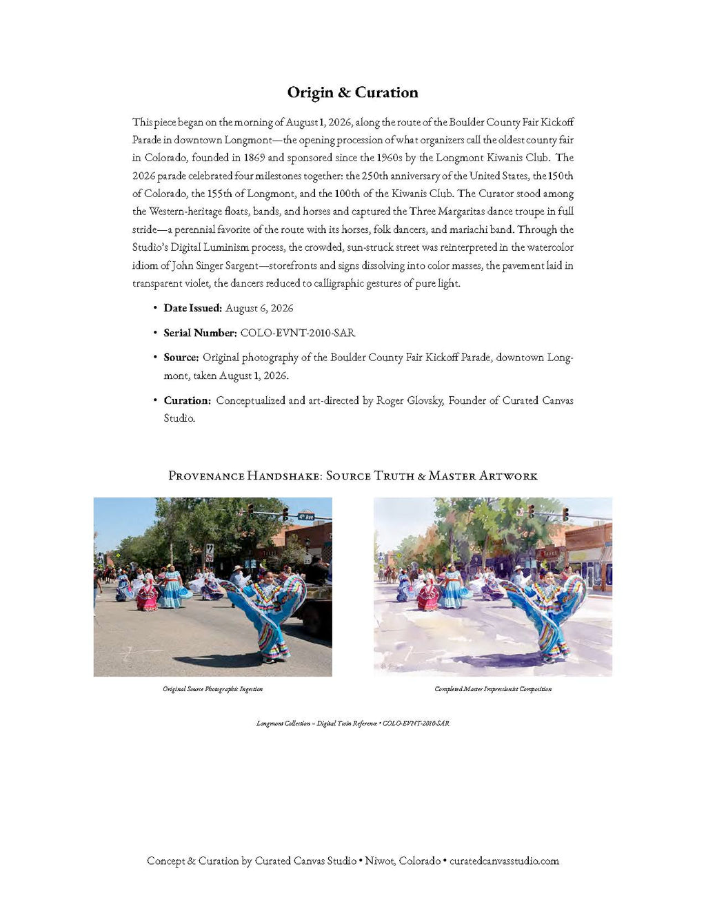 Longmont Parade: Main Street, 150 Years