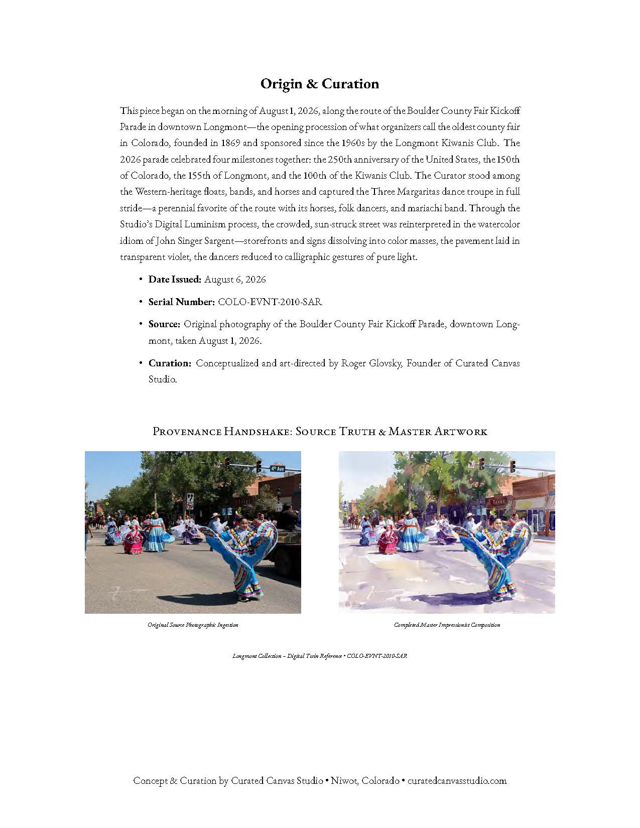 Longmont Parade: Main Street, 150 Years