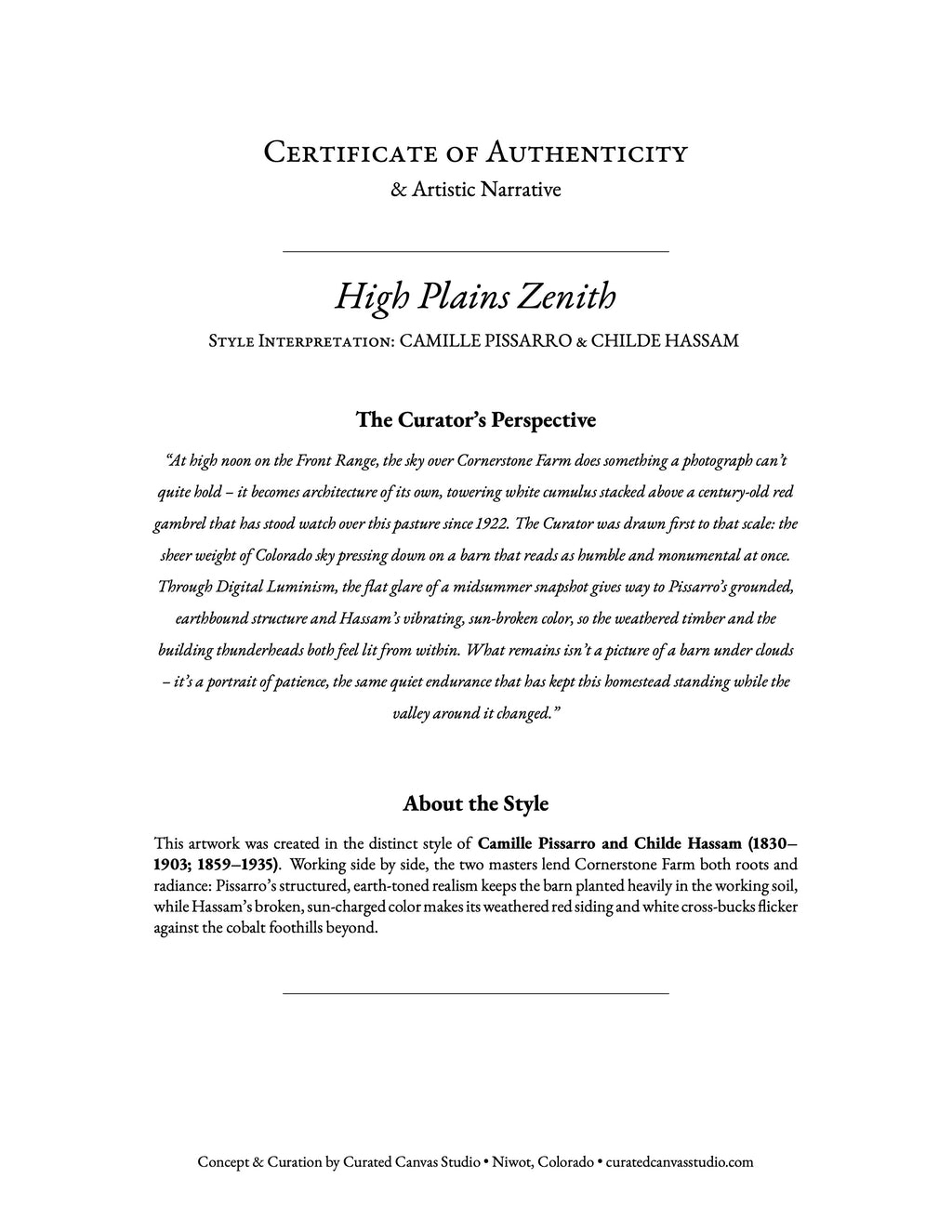 High Plains Zenith